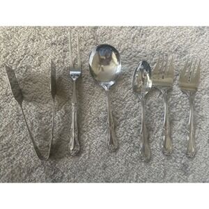 Wallace ASHFORD Stainless Scrolls 18/10 China Glossy Silverware SERVING Flatware